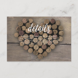 Wijnkurk hart Details Kaart