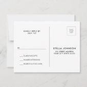 Wijnkurk hart RSVP Post Kaart (Achterkant)