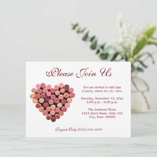 Wijnkurk — Hartuitvindingen Kaart (Staand voorkant)