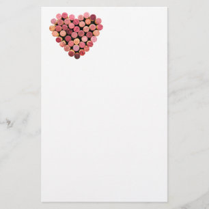 Wijnkurk — kunstgebak briefpapier
