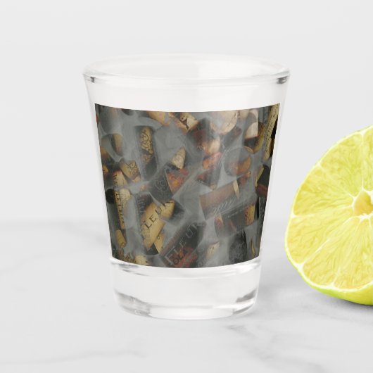 Wijnkurk Shot Glas (Voorkant)