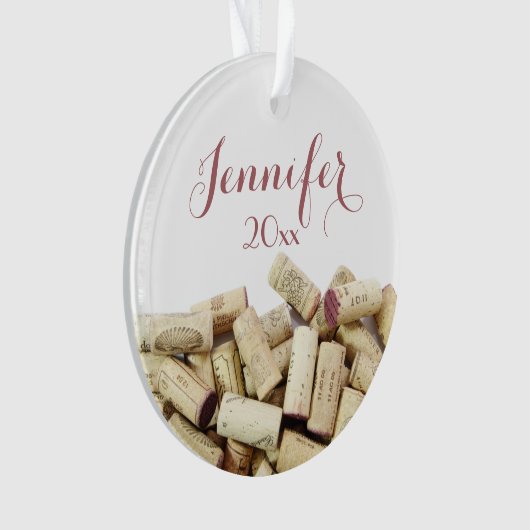 Wijnkurken - Aangepast Ornament (voorkant)