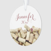 Wijnkurken - Aangepast Ornament (voorkant)