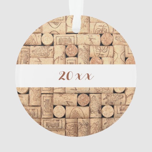 Wijnkurken - Aangepast Ornament (achterkant)