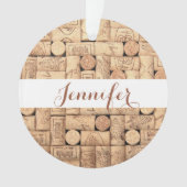 Wijnkurken - Aangepast Ornament (voorkant)