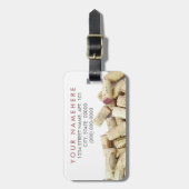 Wijnkurken Bagage Label (Voorkant verticaal)