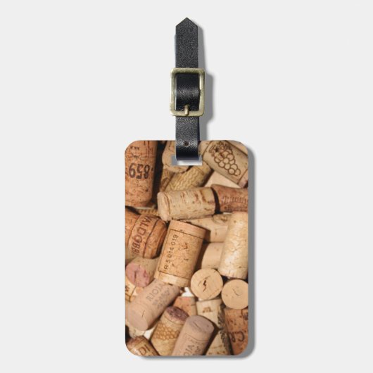 Wijnkurken Bagagelabel (Voorkant verticaal)