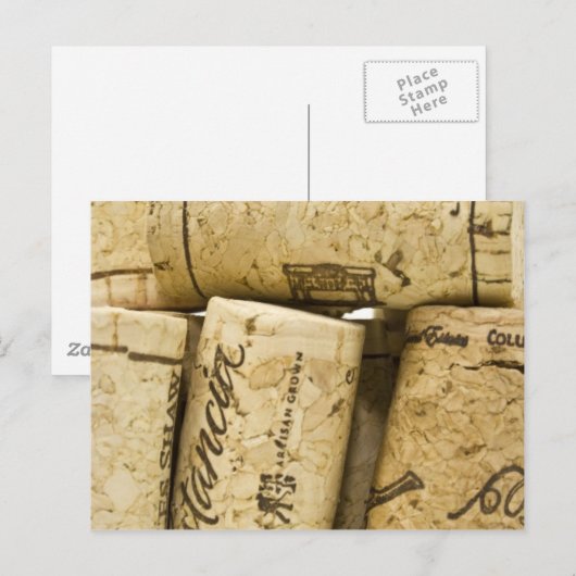 Wijnkurken Briefkaart (Voorkant / Achterkant)