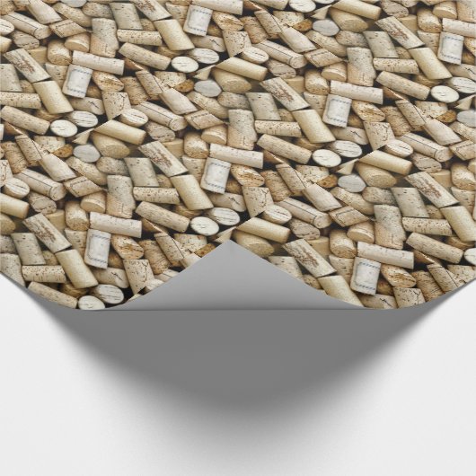 Wijnkurken Cadeaupapier (Hoek)