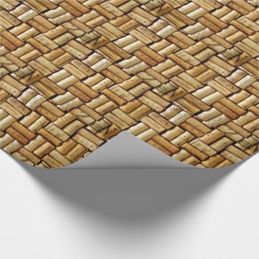 Wijnkurken Cadeaupapier (Hoek)