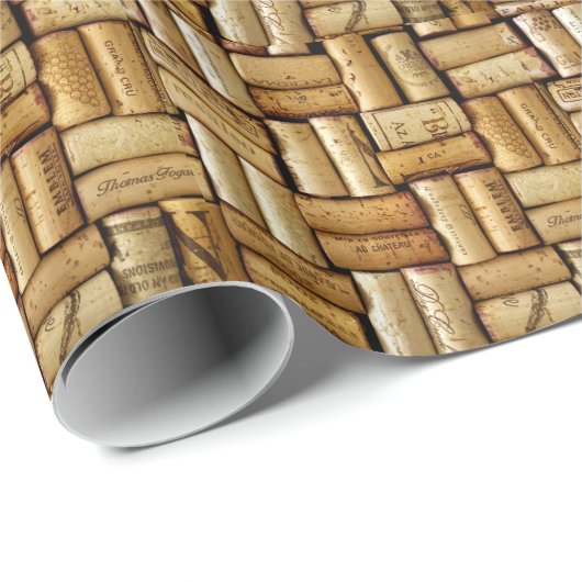 Wijnkurken Cadeaupapier (Rol Hoek)