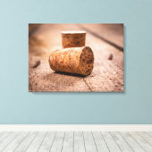 wijnkurken canvas afdruk (Insitu (Houten vloer))