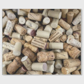 Wijnkurken fotopapier cadeaupapier (Vlak)