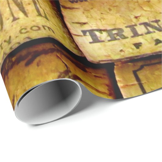 Wijnkurken Galore Cadeaupapier (Rol Hoek)