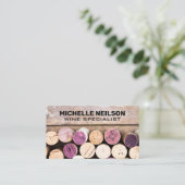 Wijnkurken gestapeld visitekaartje (Staand voorkant)