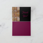 Wijnkurken Hartelijk dank Bedankkaart (Binnen)