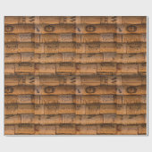 Wijnkurken in een rij cadeaupapier (Vlak)