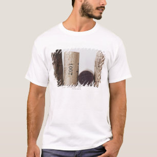 Wijnkurken met datums t-shirt