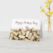 Wijnkurken Moederdag Kaart (Gele Bloem)