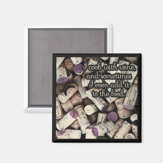 Wijnkurken Quote magneet (Voorkant / Achterkant)