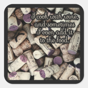 Wijnkurken Quote stickers