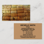 Wijnkurken Visitekaartje (Voorkant / Achterkant)