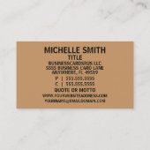 Wijnkurken Visitekaartje (Achterkant)