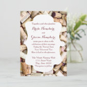 Wijnkurken Weddenschappen Kaart (Staand voorkant)