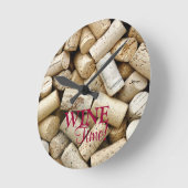 Wijnkurken-wijn tijd! ronde klok (Hoek)