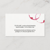 Wijnkurken | Wijnglas en -gordel Visitekaartje (Achterkant)