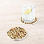 Wijnkurken Zandsteen Onderzetter (Zijkant)