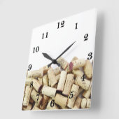 Wijnkurkklok Vierkante Klok (Hoek)