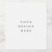 Wijnlabel afdrukken wijn etiket (Enkel label)