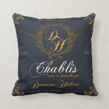 Wijnlabel Art, Wijn Chateaux II Pillow