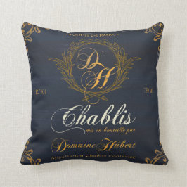 Wijnlabel Art, Wijn Chateaux II Pillow Kussen