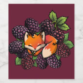 Wijnlabel: BlackBerry Fox Wijn Etiket (Enkel label)