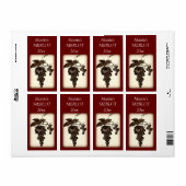 Wijnlabel druiven etiket (Full Sheet)