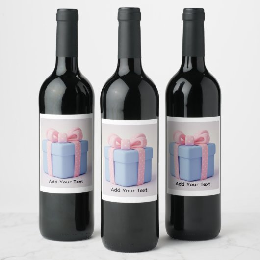 Wijnlabel Geschenkdoos Wijn Etiket (Flessen)