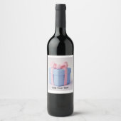 Wijnlabel Geschenkdoos Wijn Etiket (Voorkant)