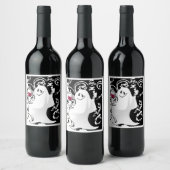 Wijnlabel Halloween Ghost en Spirits Wijn Etiket (Flessen)