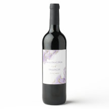 Wijnlabel lavender goudmarmer