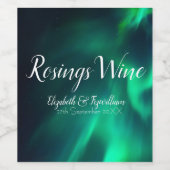 Wijnlabel Northern Lights Wijn Etiket (Enkel label)