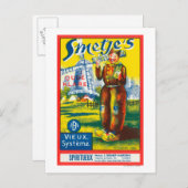 Wijnlabel SmetjeEuropa Briefkaart (Voorkant / Achterkant)