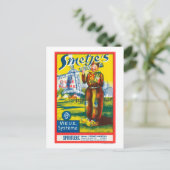 Wijnlabel SmetjeEuropa Briefkaart (Staand voorkant)