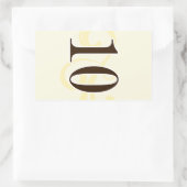 Wijnlabel Tabelnummer stickers 10 (Tas)