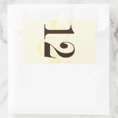 Wijnlabel Tabelnummer stickers 12 (Tas)