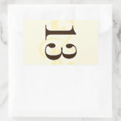 Wijnlabel Tabelnummer stickers 13 (Tas)