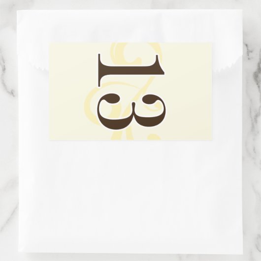 Wijnlabel Tabelnummer stickers 13 (Tas)