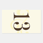 Wijnlabel Tabelnummer stickers 13 (Voorkant)