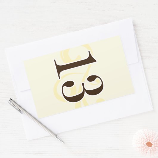 Wijnlabel Tabelnummer stickers 13 (Envelop)